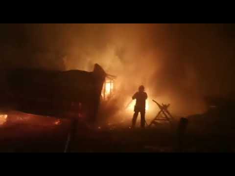 Incendiu Fodora (Aschileu) casa vacanta (Cluj) 11 01 2022