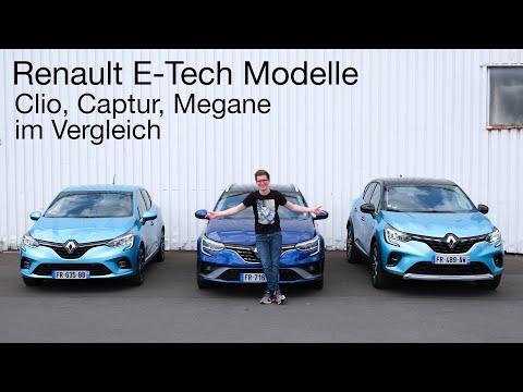 Renault Megane und Captur E-Tech Plug-in mit Clio E-Tech Hybrid in einem Test - Autophorie