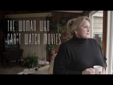 ⁣The woman who can't watch movies