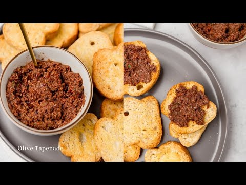 Olive Tapenade Recipe (Quick and Easy appetizer recipe)