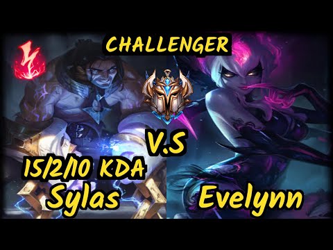SK Selfmade (SYLAS) vs EVELYNN - 15/2/10 KDA JUNGLE CHALLENGER GAMEPLAY - EUW