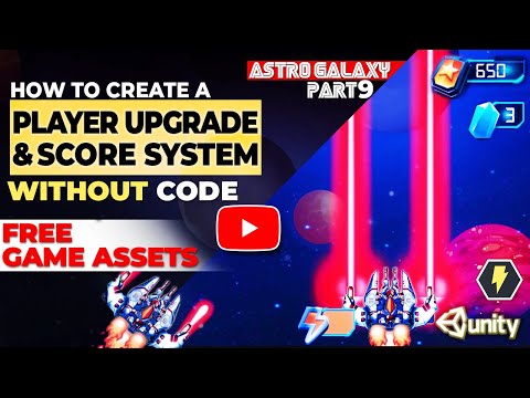 Player upgrade & score system WITHOUT CODEING! [Top Down Shooter Unity Tutorial ] AG Part 9