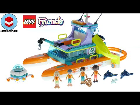 Vidéo LEGO Friends 41734 : Le bateau de sauvetage en mer