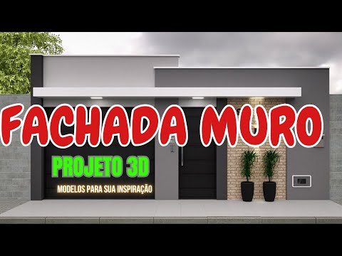 20 MODELOS SUPER MODERNOS FACHADA DE MURO  EM TERRENO DE 10 A 15 METROS