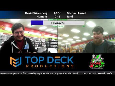 Modern w/ Commentary 2/14/19: David Wisenberg (Humans) vs. Michael Farrell (Jund)
