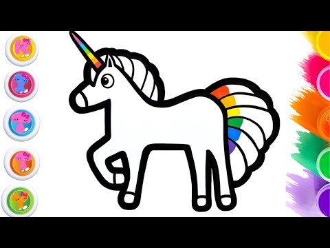 Unicorn Horse Tutorial 🦄 🌈💖! Step-by-Step 🌈🎨🦄!