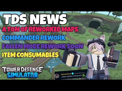 NEW TDS NEWS | REWORKED MAPS | COMMANDER REWORK | Roblox Tower Defense Simulator