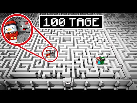 100 TAGE IN EINEM LABYRINTH ÜBERLEBEN in Minecraft RP!