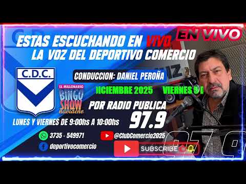 Emisión en directo de Club Comercio, Bingo Show Navideño..Santa Sylvina Chaco