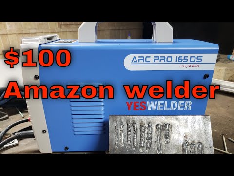 , title : 'Yeswelder Arc pro 165ds test welds and review : $100 budget welder from Amazon with DC lift Tig'