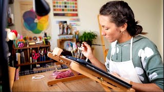 A Week of Oil Painting - Art Studio Vlog