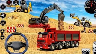 Railway Construction Simulator 3D - Jcb and truck Excavator Road Builder 2025 Android GameP