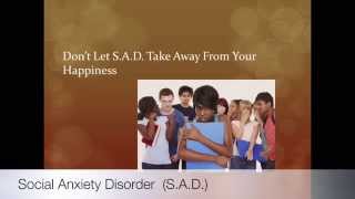 PSA Project: Social Anxiety Disorder and Exercise