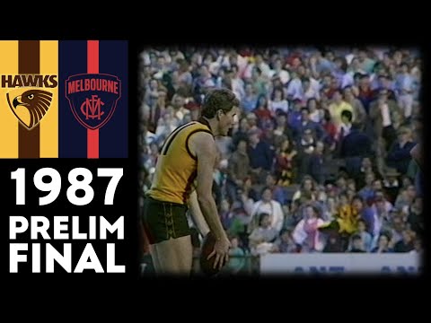 1987 VFL Preliminary Final - Hawthorn Vs Melbourne (Extended Highlights)