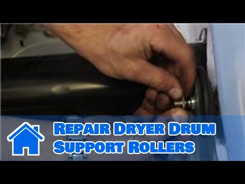 Washer & Dryer Repair : How to Repair Dryer Drum Support Rollers