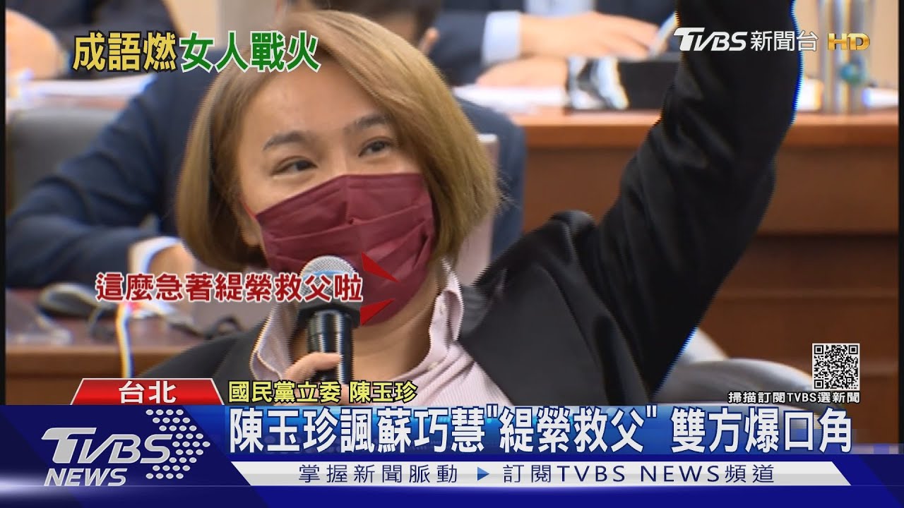 誰也不讓!陳玉珍指蘇巧慧「緹縈救父」一句成語引爆口角