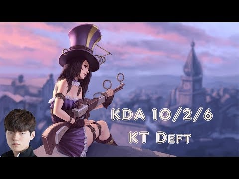 KT Deft CAITLYN vs GEN Ruler JINX ADC (League Of Legends Challenger Replay)