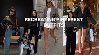 Recreating Pinterest Outfits With Clothes In My Closet |Recreating Trending Pinterest Outfits