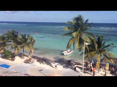 Mahahual Ocean view from Maha Sand Bar Restaurant in Mahahual - Costa Maya, Mexico