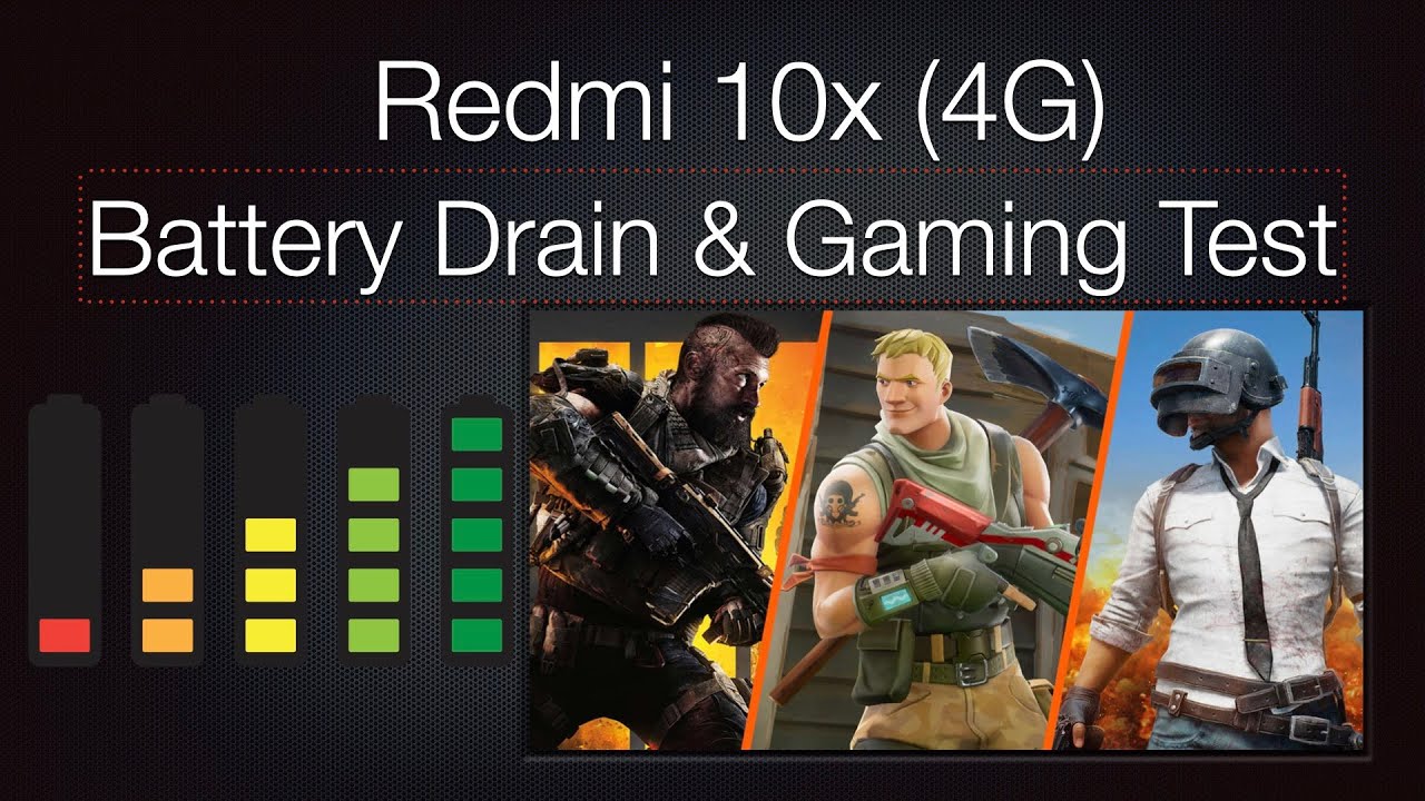 Redmi 10x 4G Battery & Gaming Test