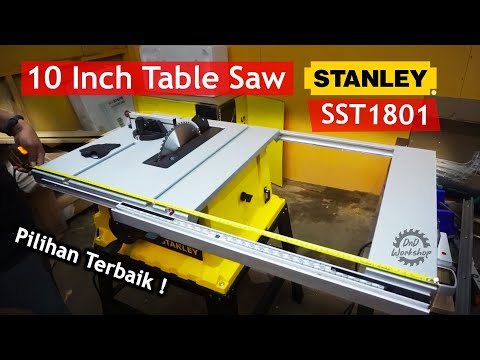 Stanley Sst1801-B1 1800w 254mm Extendable Table Saw, Highly Suitable For Plywood Work