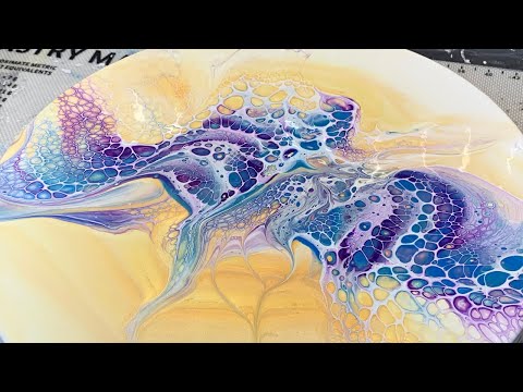 #124 TLP Big First Birthday Bash Collab - Blooms Technique | Acrylic Pour Painting | Fluid Art