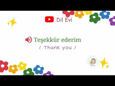 How to pronounce 'teşekkür ederim' in Turkish | Dil Evi