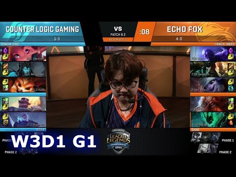 CLG vs Echo Fox | Week 3 Day 1 of S8 NA LCS Spring 2018 | CLG vs FOX W3D1 G1