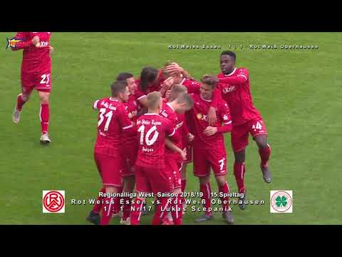 Regionalliga West Saison 2018 19 SP15  Rot Weiss Essen vs  Rot Weiß Oberhausen 27 10 2018