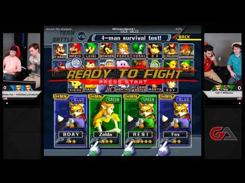 STS 4 Melee - Woke Fox (Fox) + FREEBALLOONDAY (Fox) vs. Cal (Fox) + Milhous (Sheik)
