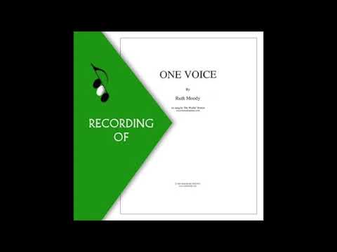 Part Predominant Recording: ONE VOICE (IN F)- Ruth Moody (Full Mix Sample)