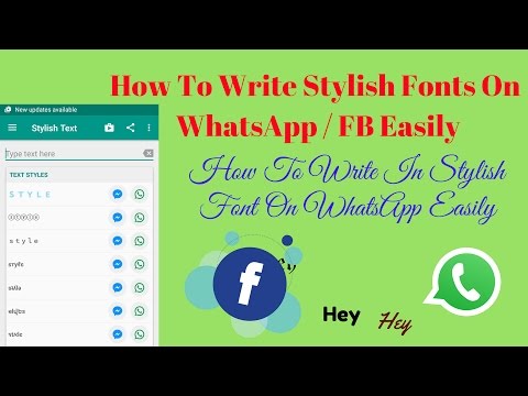 Stylish fonts for whatsapp facebook Messenger Instagram and more