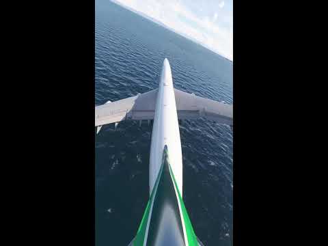 The Smoothest Landing In The World | Boeing 747 | Miami Airport #msfs2024 #airport