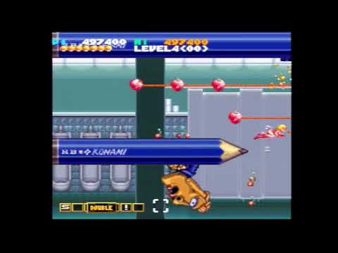 Jikkyou Oshaberi Parodius (PS1) - 4-ALL Clear (10,615,100 to 5-1, Sue)