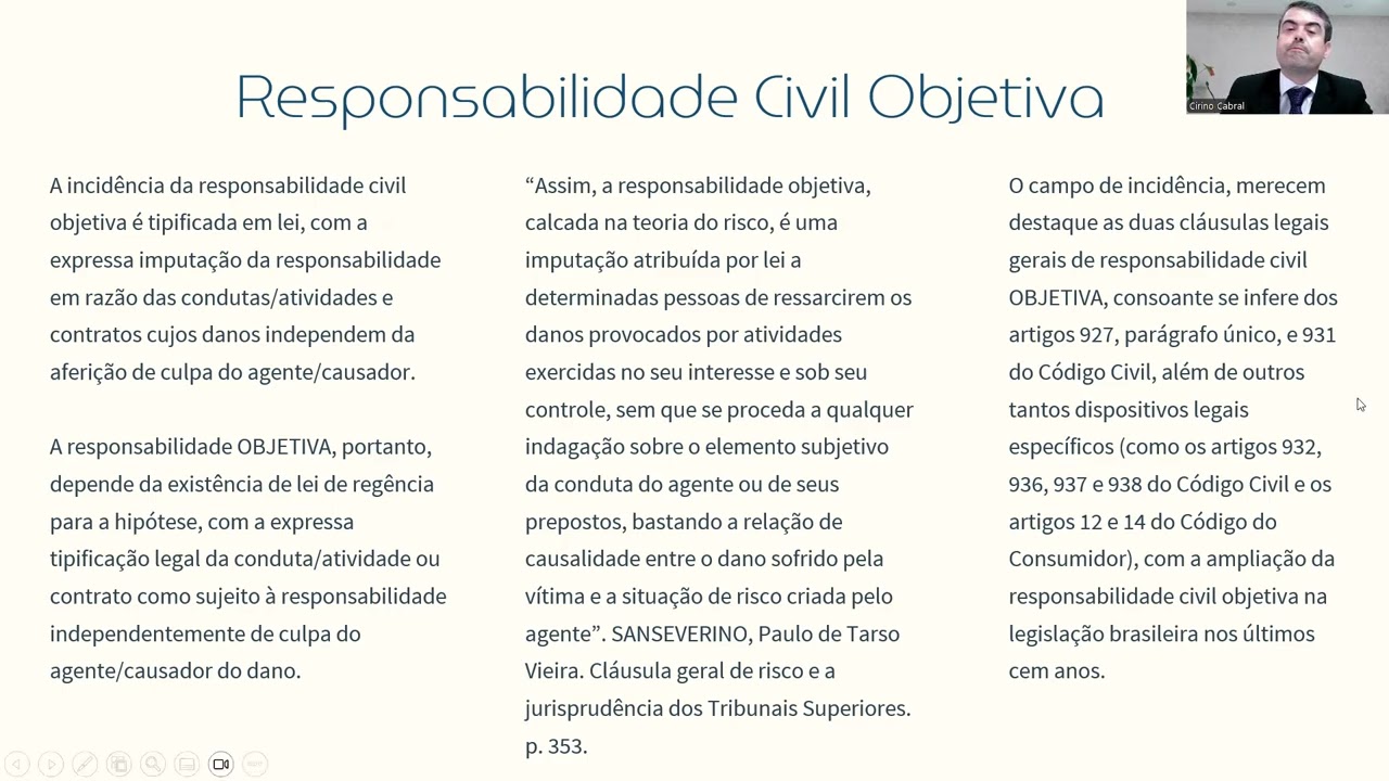 Direito Civil - Contratos - Responsabilidade Civil Objetiva