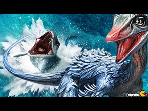 NEW THERIZINOSAURUS Dinosaur UNLOCKED Mosasaurus Live Arena Challenge - Jurassic World The Game