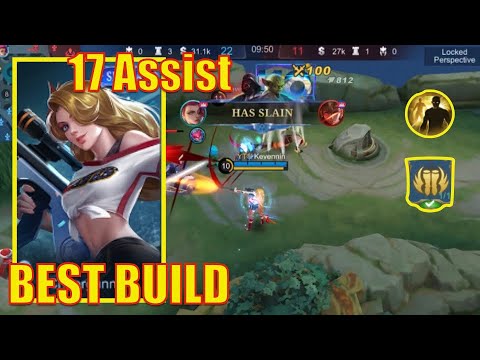 LESLEY BEST BUILD : 17 assists like roamer  #mlbb #mobilelegends #mlbbesports #mlbbgameplay