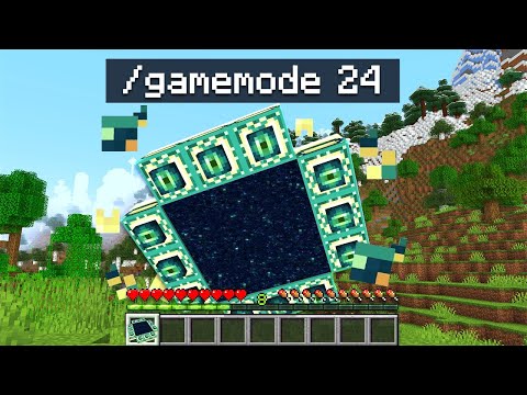 Trying ILLEGAL Minecraft GAMEMODES!! 🚨