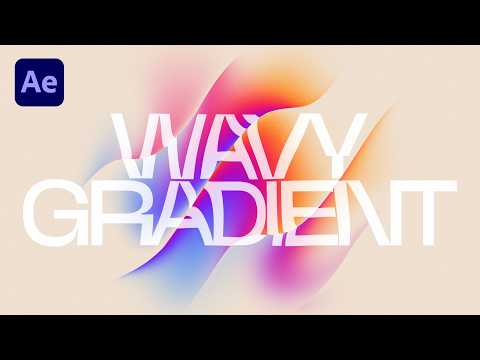 Wavy Gradient Typography (Easy After Effects Tutorial)