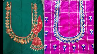 Simple Hand Embroidery Designs For Blouse Back Neck Cheap Frills Jewellery,Small Church Lighting Design