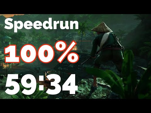 Far Cry 5 Hours Of Darkness DLC | Solo 100% Speedrun | Action Movie Mode | (59:34)