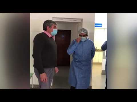 El Secretario General de la Gobernación recorrió hospitales de Cerrillos y Rosario de Lerma