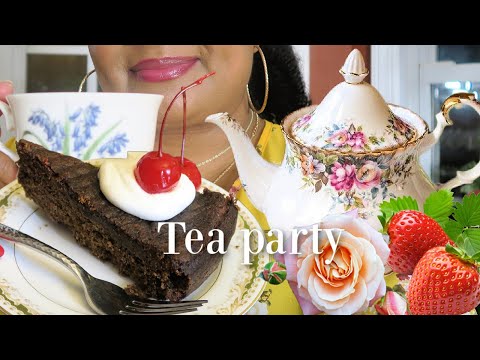 TEA TIME ☕️CARIBBEAN BLACK CAKE🍰 aka RUM CAKE *FRUIT CAKE #teaparty #teatime 🌴#rumcake 😌Relaxing