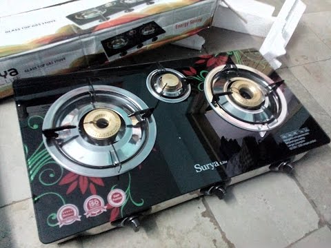 Automatic 3 burner gas stove hands on
