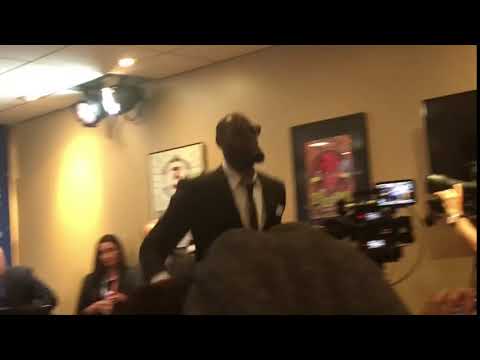 ‘Be better tomorrow.’ LeBron James walks out of NBA Finals presser