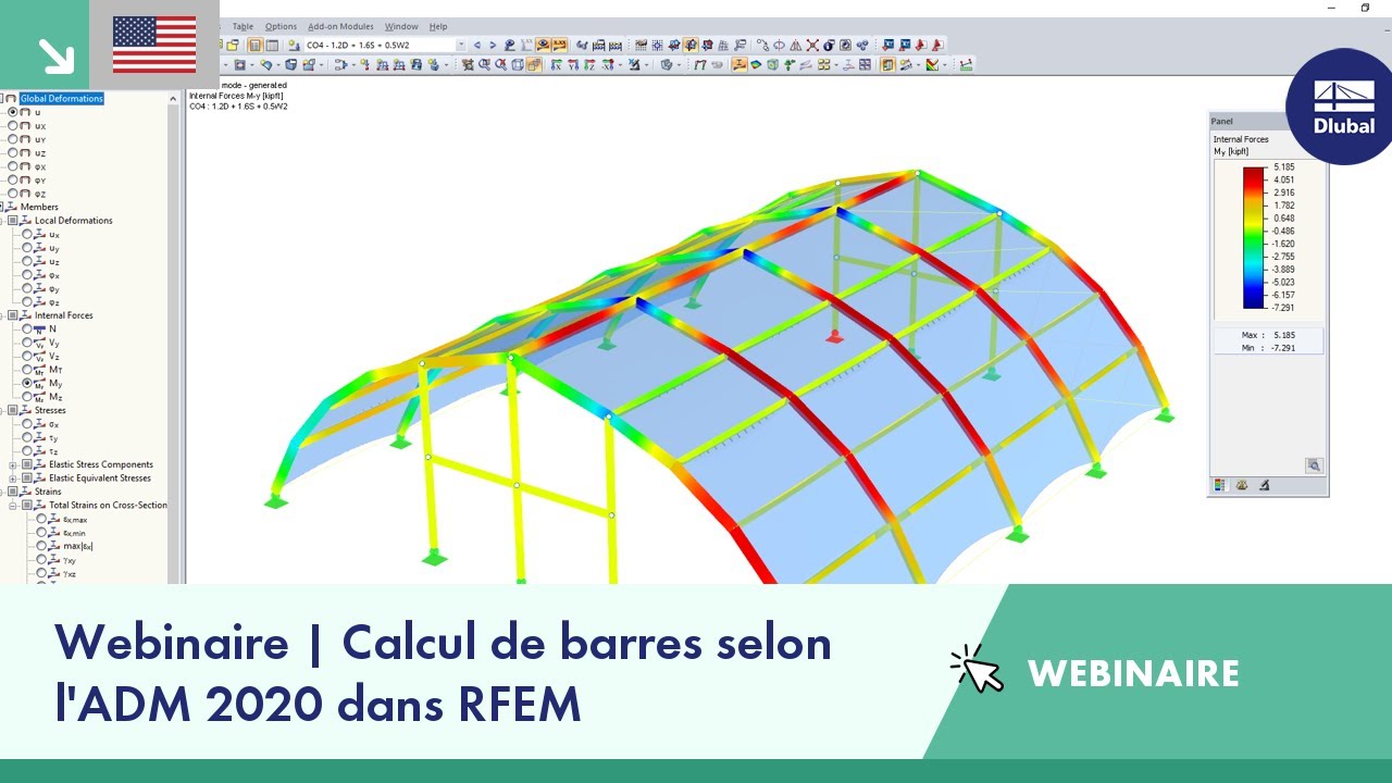 Webinaire | Calcul de barres selon l'ADM 2020 dans RFEM