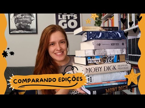 Comparando as edições de Moby Dick (e mostrando minhas HQs e livros relacionados)