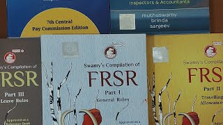 Swamys FRSR part 1 General Rules / Part 2 Travelling allowances / Part 3 Leave Rules