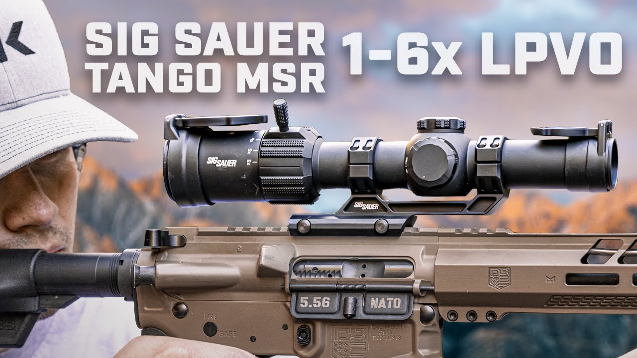 SIG SAUER TANGO-MSR 1-6x24実物 Luneta Sig Sauer TANGO-MSR 1-6x24 LPVO com Mount