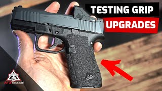 Testing PSA Micro Dagger Grip Upgrades - HOGUE HandALL, Talon Adhesive Grip, Tyrant CNC - Glock 43x